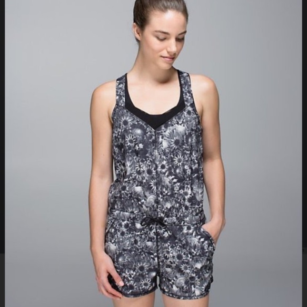Lululemon Runsie Floral Romper